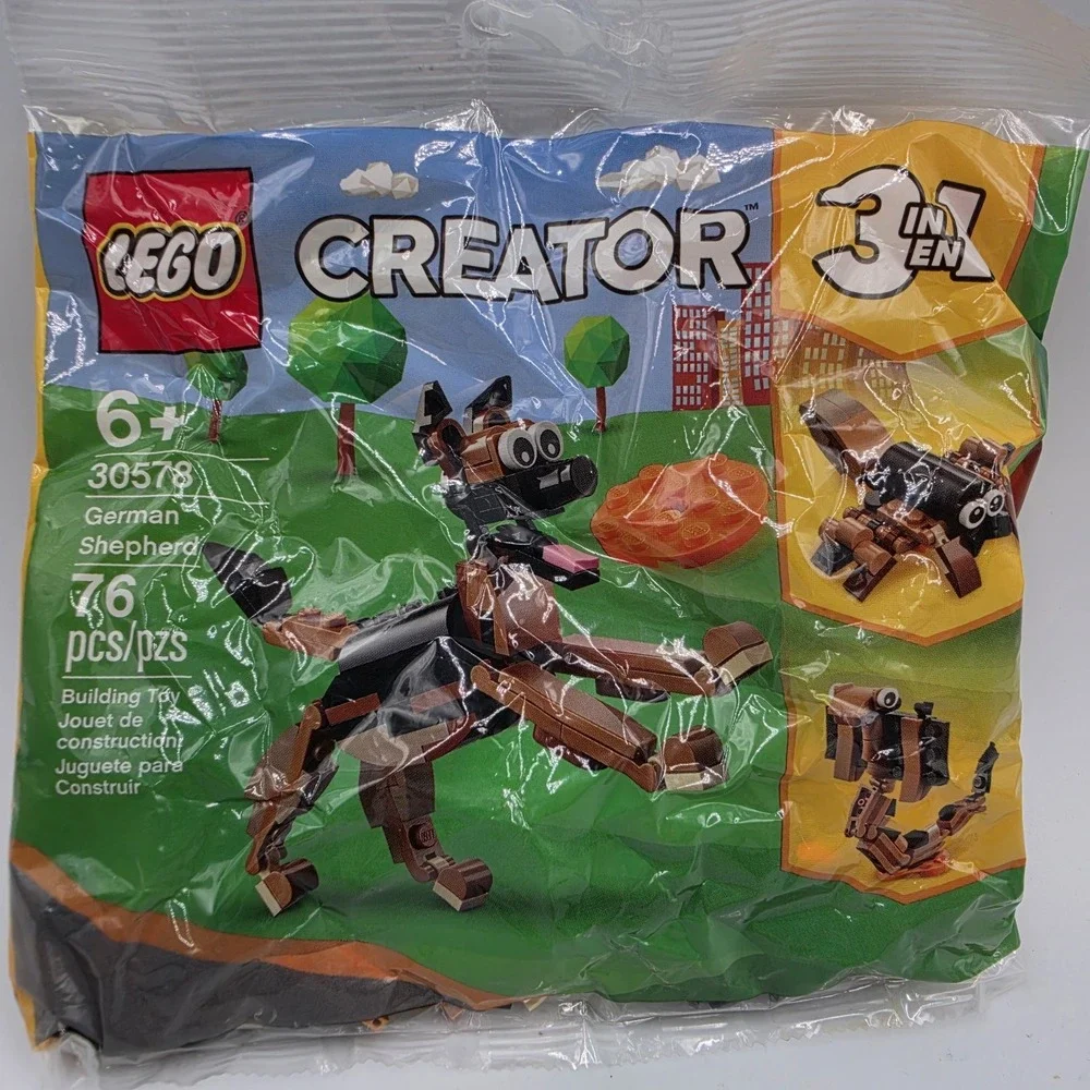 LEGO CREATOR: German Shepherd (30578) New Sealed 76pc 3in1